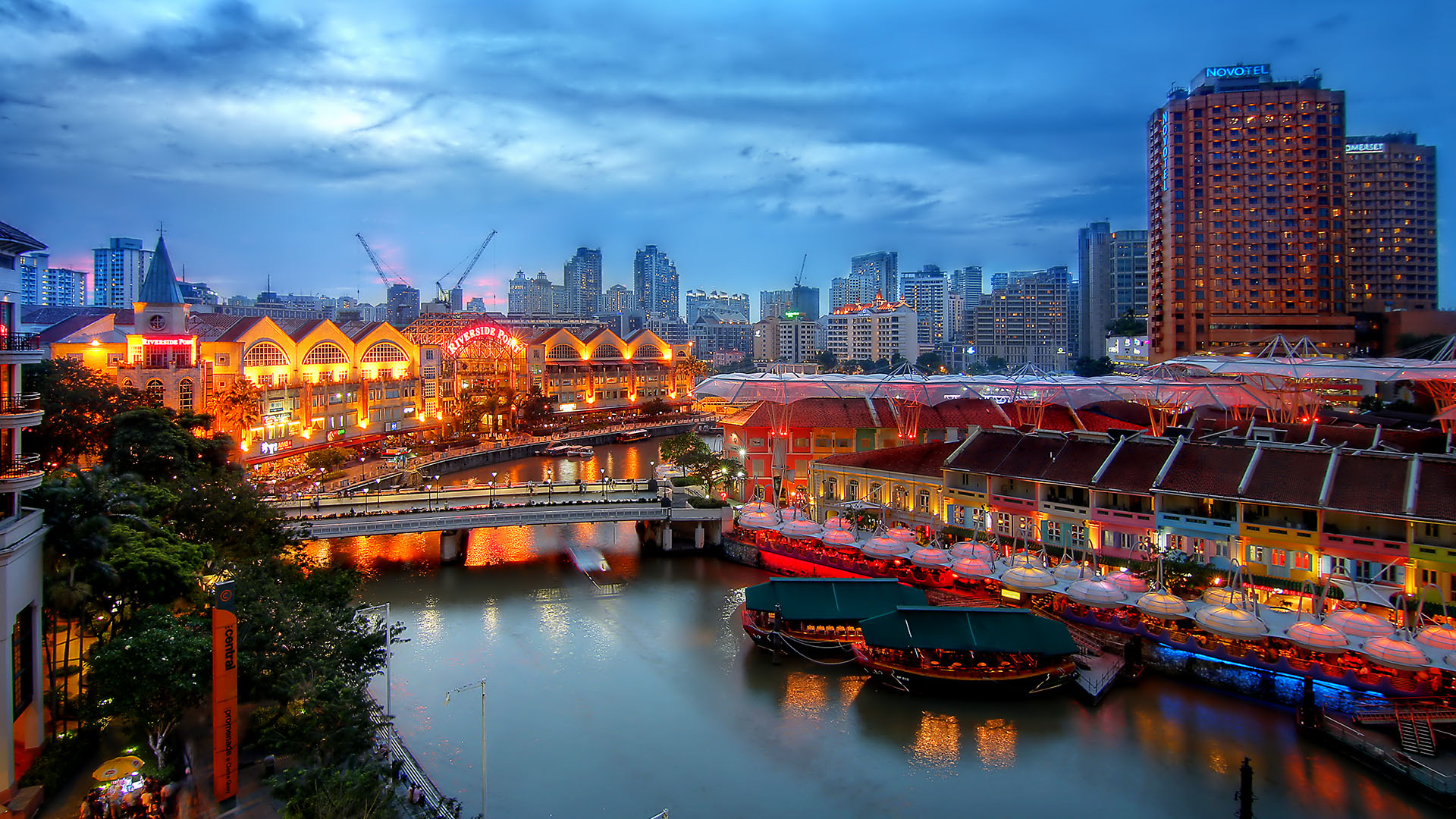 新加坡中秋节牛车水赏灯