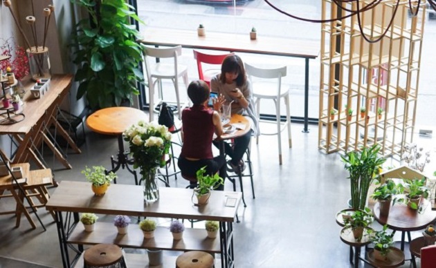 Step into a beautiful sanctuary at this garden cafe